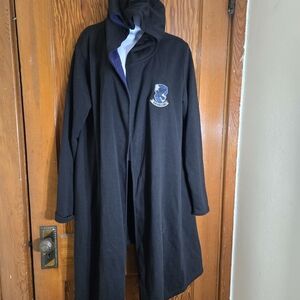 Ravenclaw Black Hooded Cape with Blue Lining